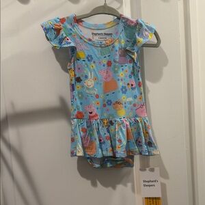 Peppa Pig Bamboo Baby Dress Bodysuit 0-3 months NWT